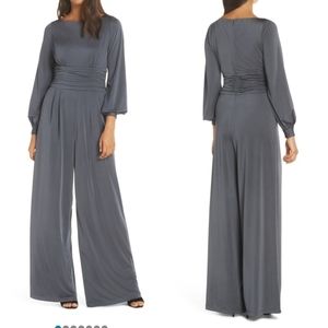 Eliza J Bateau Neckline Elegant Jumpsuit